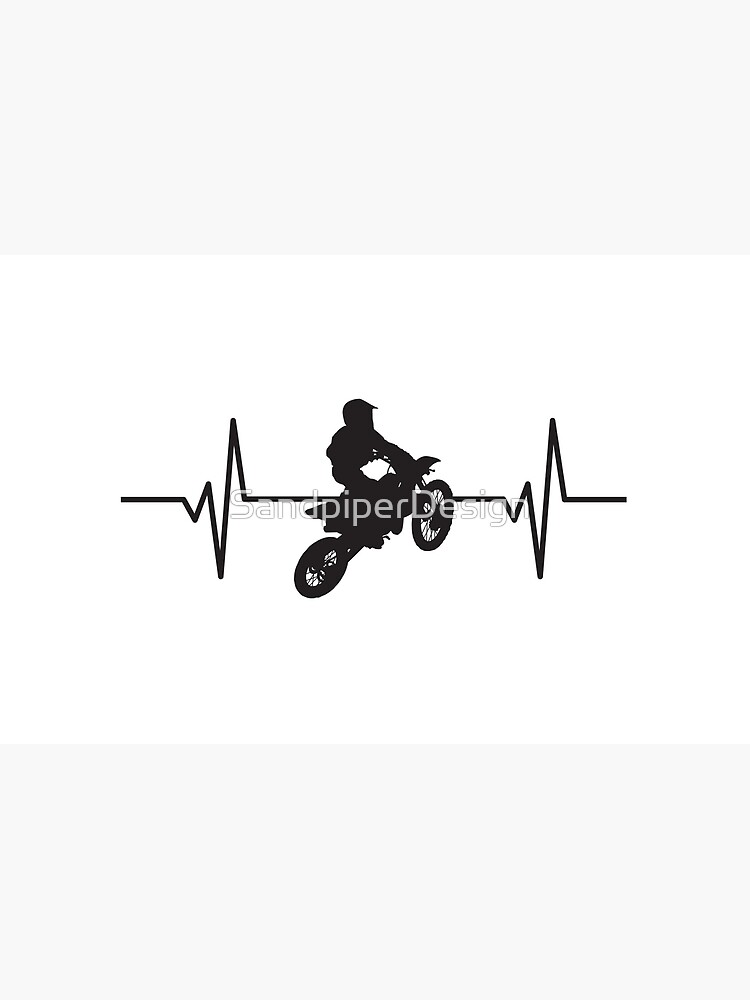 MOTORCYCLE HEARTBEAT STICKER - Riders Lust