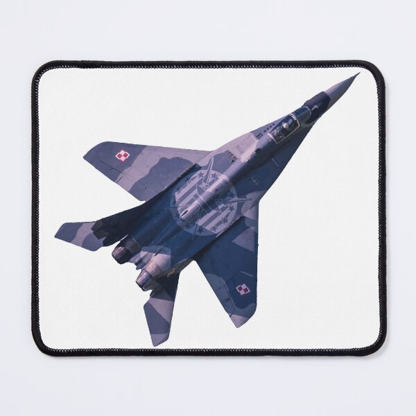 Item preview, Mikoyan MiG 35 Fulcrum-F Fighter Jet top view turning right Polish Air Force designed and sold by AfterburnerOne.