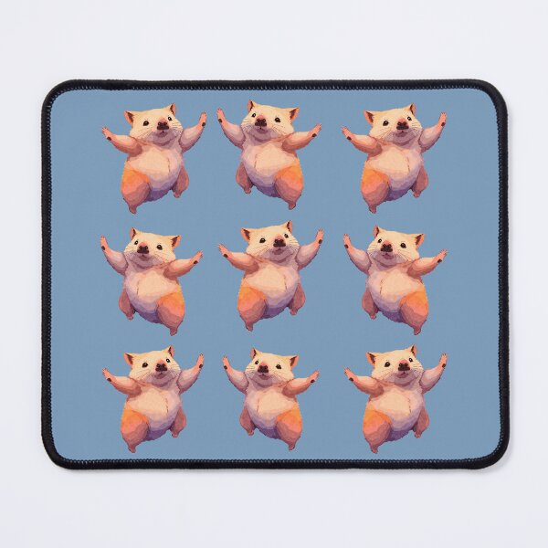 Item preview, DANCING WOMBAT - blue background designed and sold by tinytiger77.