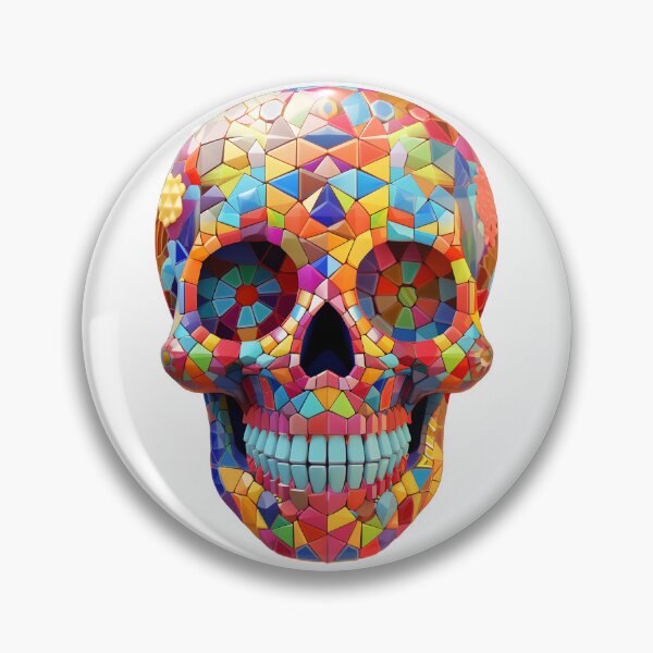 Item preview, Colorful Mosaic Skull - Vibrant Artwork designed and sold by UrsaStick.