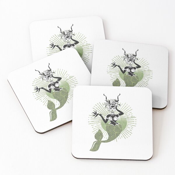 Item preview, African Beauty - the LEGEND of the African Mermaids. Deep Green designed and sold by KEROMERO.