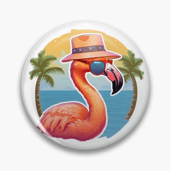 Item preview, Vibraciones en la playa: obras de arte geniales de flamencos designed and sold by UrsaStick.