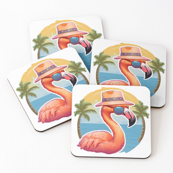 Item preview, Beach Vibes - Cool Flamingo Artwork designed and sold by UrsaStick.