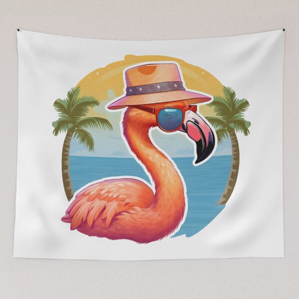 Item preview, Beach Vibes - Cool Flamingo Artwork designed and sold by UrsaStick.
