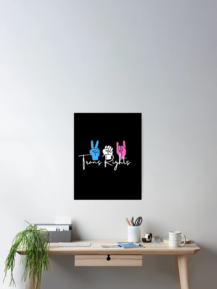 Thumbnail 2 of 3, Poster, Trans Rights designed and sold by KateAndersonLTD.