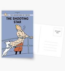 Tintin Shooting Star Postcards
