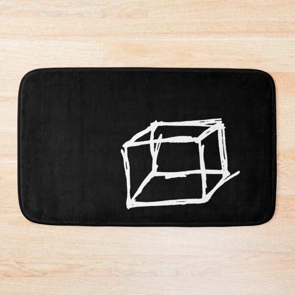 Item preview, Dark and Gritty Offset White Square Cube designed and sold by Michael Stewart.