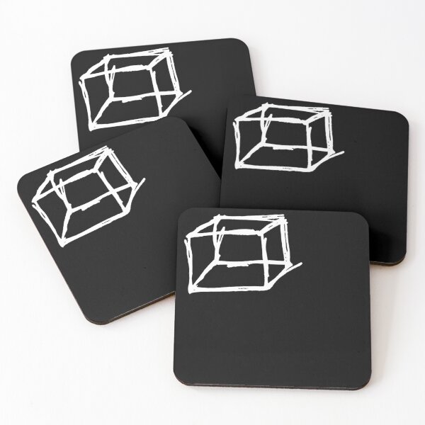 Item preview, Dark and Gritty Offset White Square Cube designed and sold by Michael Stewart.