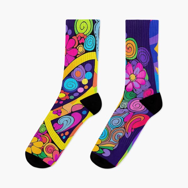 Artikelvorschau, Psychedelische Hippie-Retro-Friedenskunst entworfen und verkauft von geodedebit.