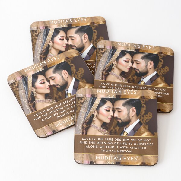 Item preview,   Romantic "Love is our true destiny" Beautiful Wedding Proposal Couple Sticker designed and sold by MuditasEyes.