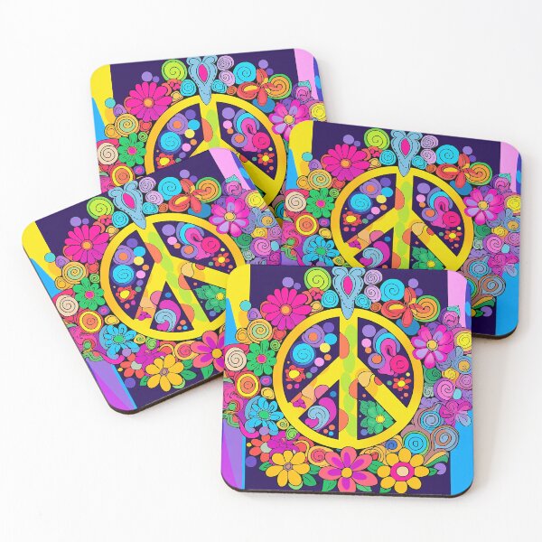 Item preview, Psychedelic Hippy Retro Peace Art designed and sold by geodedebit.