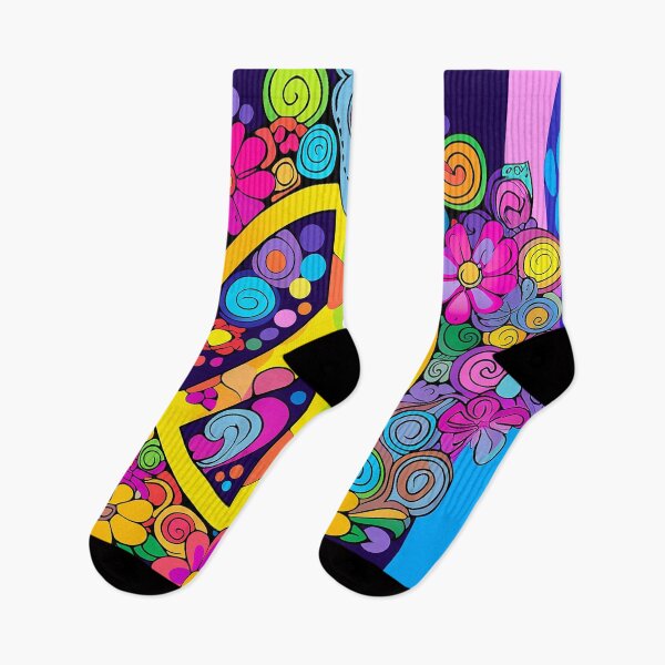 Artikelvorschau, Psychedelische Hippie-Retro-Friedenskunst entworfen und verkauft von geodedebit.