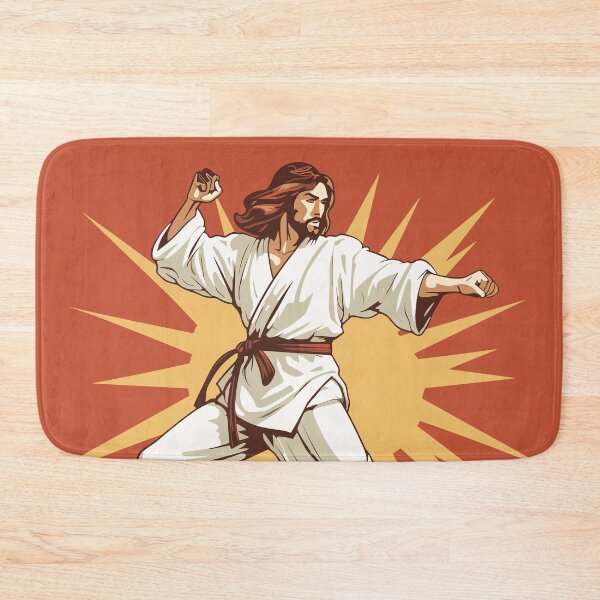 Artikelvorschau, Karate-Jesus entworfen und verkauft von MadSwellDesigns.