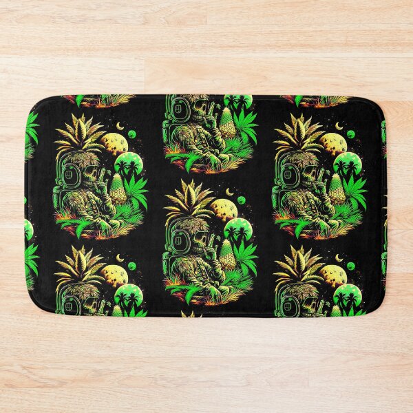Item preview, Trippy Astronaut in Alien Planet Pineapple Skull Retro Art designed and sold by MindWave THC.