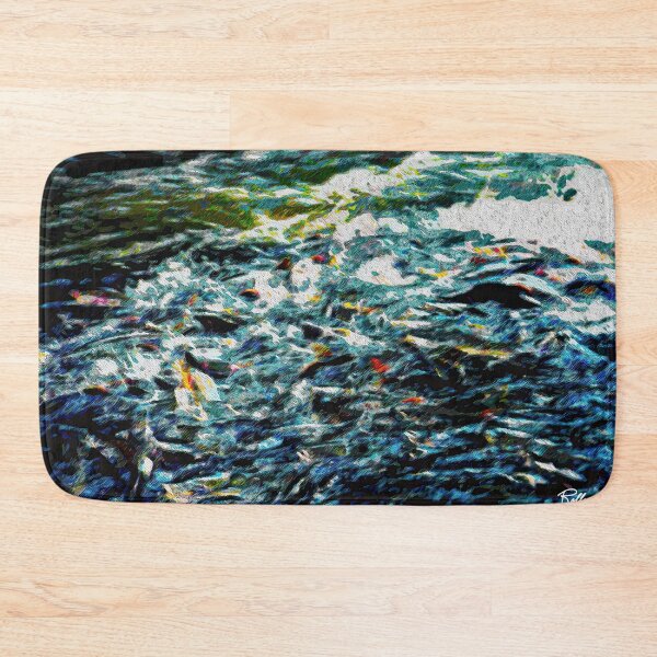 Item preview, SALMON RUN FRENZY designed and sold by ArtbyRolleen.