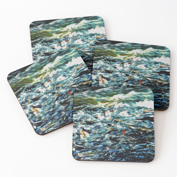 Item preview, SALMON RUN FRENZY designed and sold by ArtbyRolleen.