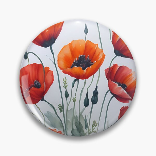 Item preview, Beautiful Watercolour Floral Poppies Wall Art  designed and sold by Sandydesign.