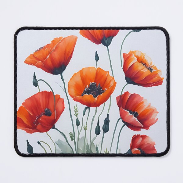 Item preview, Beautiful Watercolour Floral Poppies Wall Art designed and sold by Sandydesign.