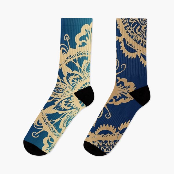 Item preview,  Blue and Gold Mandala Pattern designed and sold by geodedebit.