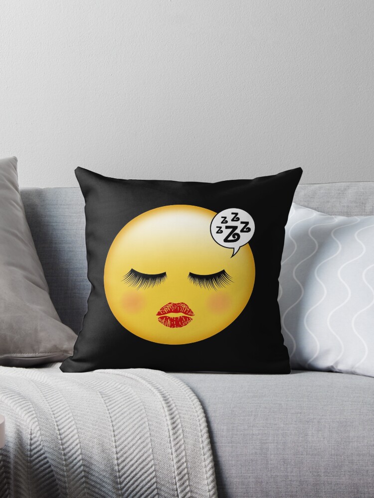 Sleeping store emoji pillow