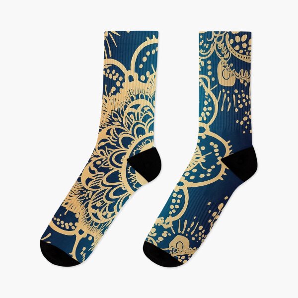 Item preview, Blue and Gold Mandala Pattern designed and sold by geodedebit.