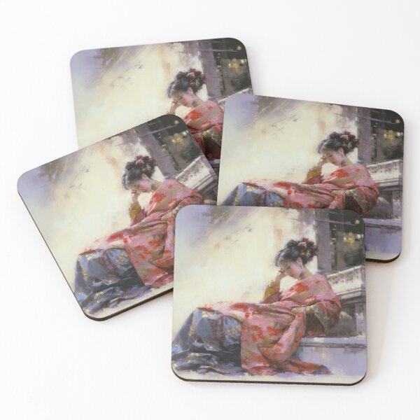 Item preview, A beautiful Japanese woman relaxing in the afternoon sun designed and sold by Good Candy.