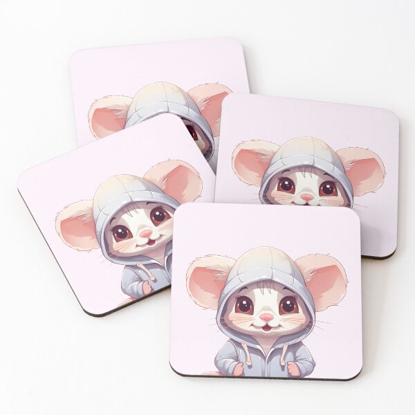 Aperçu de l'œuvre Sweat à capuche minimal mignon bébé rat créée et vendue par bianca47.