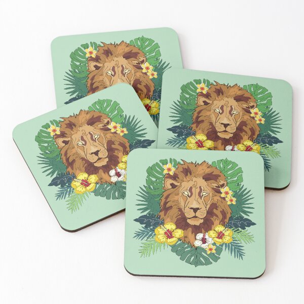 Item preview, Tropical Leo | Zodiac Design | Floral Lion designed and sold by Karli Mogen.