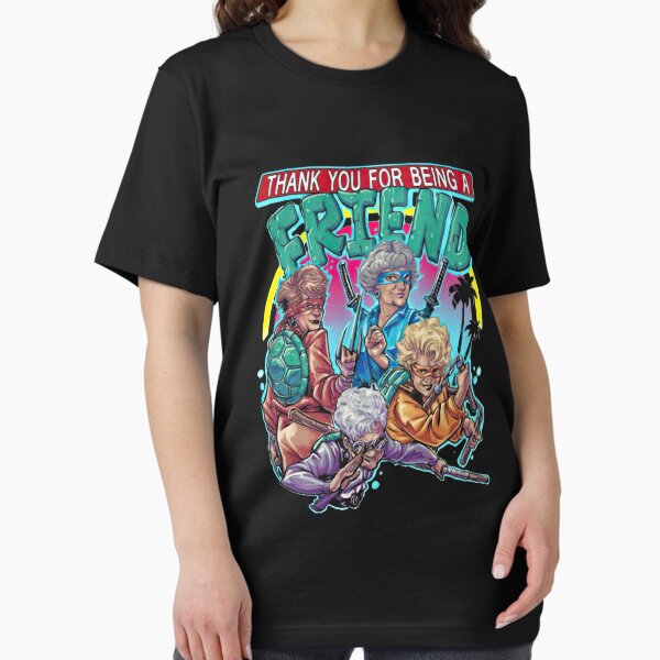 Vista previa del artículo con la obra «Gracias por ser un amigo The Golden Girls Teenage Mutant Ninja Turtle», diseñado y vendido por SophroniaGlenda.