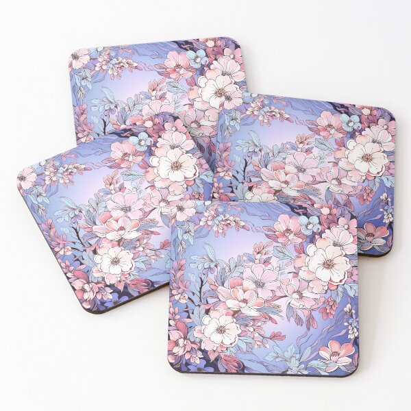 Item preview, Japanese textile design I: Floral motifs and flowing lines that capture the essence of Japanese elegance. designed and sold by InsaneLEDP.