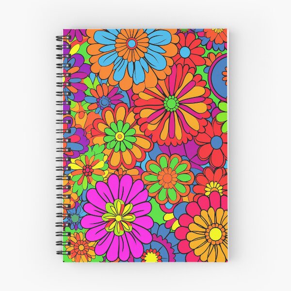 Item preview, Flower Power Retro Style Hippy Flowers designed and sold by geodedebit.