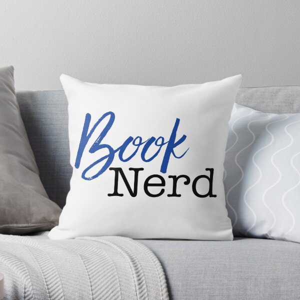 Book Nerd Throw Pillow
