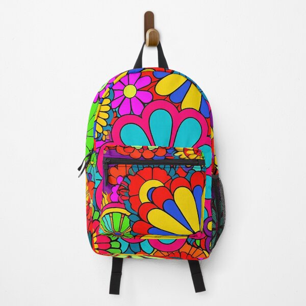 Item preview, Flower Power Retro Style Hippy Flowers designed and sold by geodedebit.