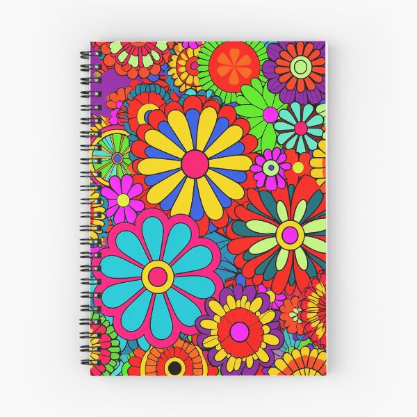 Item preview, Flower Power Retro Style Hippy Flowers designed and sold by geodedebit.
