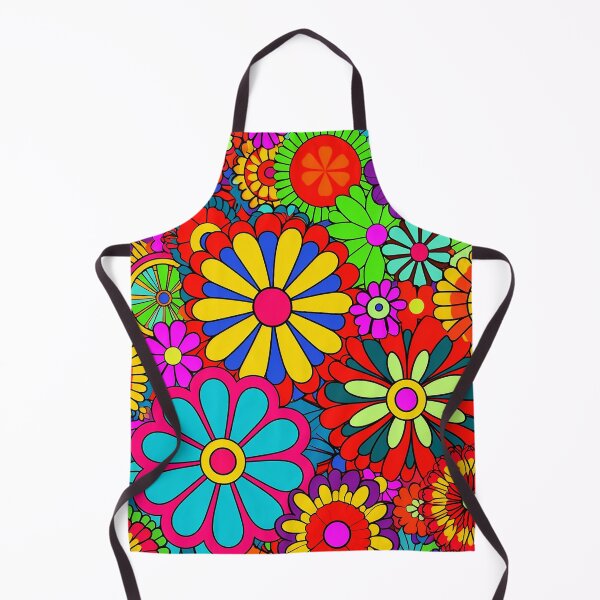 Item preview, Flower Power Retro Style Hippy Flowers designed and sold by geodedebit.
