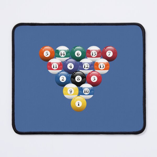 Item preview, Billiards Pool Balls Racked Mouse Pad 	 designed and sold by sjtjnmmcbf26.