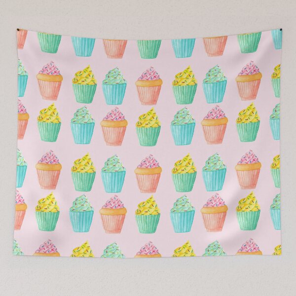 Item preview, cute cupcake painting designed and sold by inkbearblue.