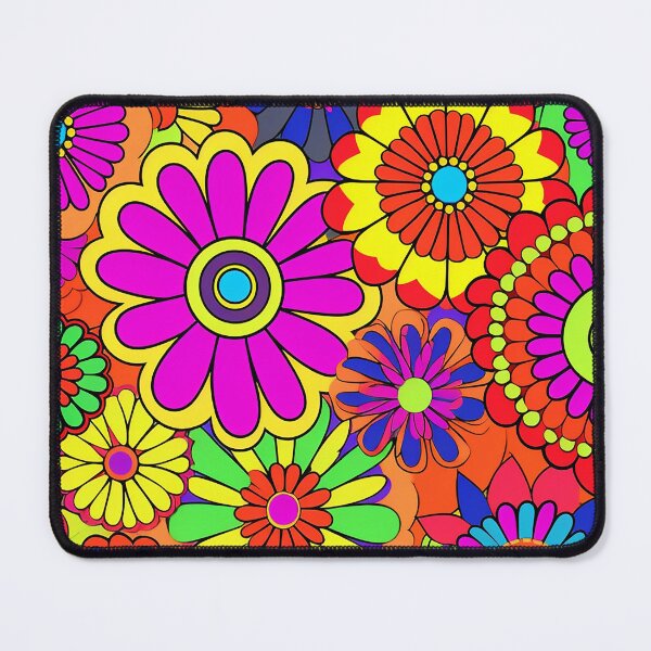 Item preview, Flower Power Retro Style Hippy Flowers designed and sold by geodedebit.