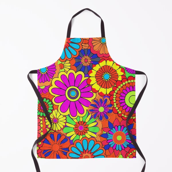 Item preview, Flower Power Retro Style Hippy Flowers designed and sold by geodedebit.