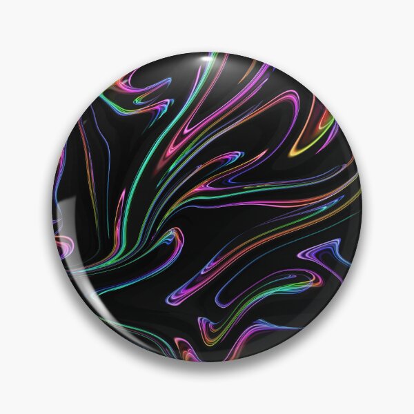Item preview, Colorful neon liquid paint marble pattern with black background designed and sold by 1Celery.