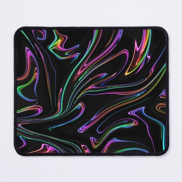Item preview, Colorful neon liquid paint marble pattern with black background designed and sold by 1Celery.