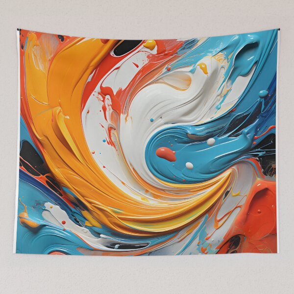 Item preview, Abstract Thick Strokes Painting 4 designed and sold by Maxouniverse.