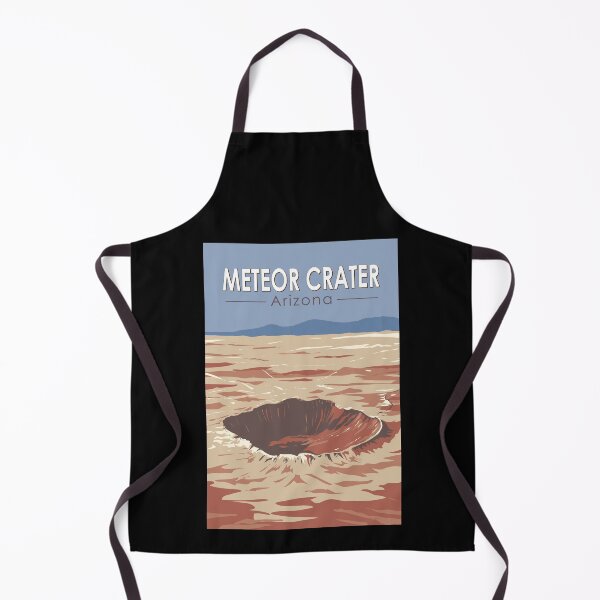 Item preview, Meteor Crater Arizona Travel Art Vintage designed and sold by KrisSidDesigns.