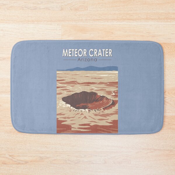 Item preview, Meteor Crater Arizona Travel Art Vintage designed and sold by KrisSidDesigns.