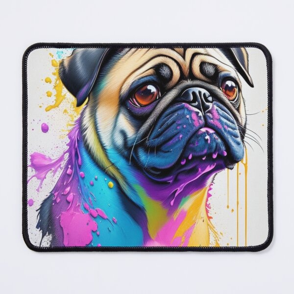Artikelvorschau, Pug Dog (Splash Collection) entworfen und verkauft von Vialuga.