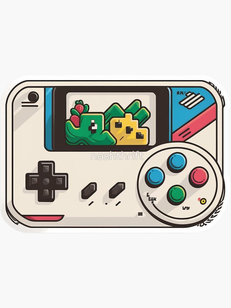 Old School Gaming Sticker for Sale by FanStickers