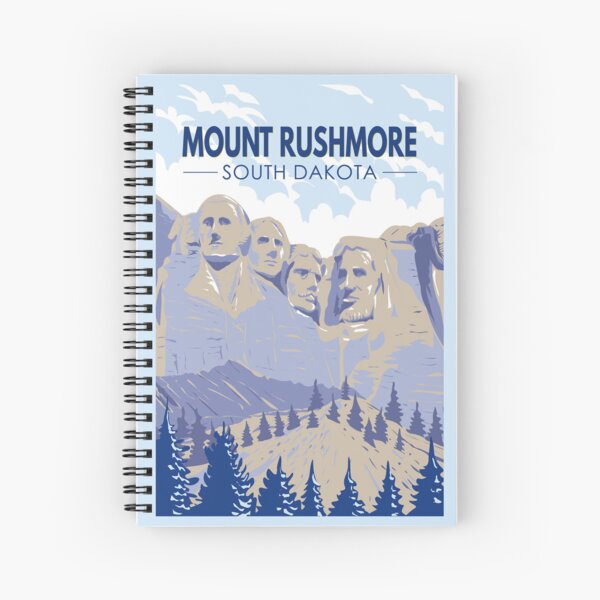 Item preview, Mount Rushmore South Dakota Travel Art Vintage designed and sold by KrisSidDesigns.
