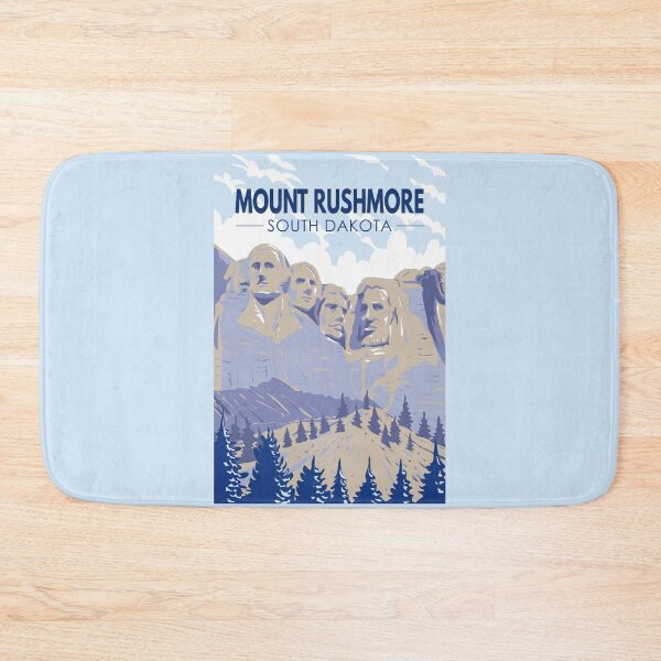 Item preview, Mount Rushmore South Dakota Travel Art Vintage designed and sold by KrisSidDesigns.