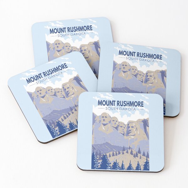 Item preview, Mount Rushmore South Dakota Travel Art Vintage designed and sold by KrisSidDesigns.