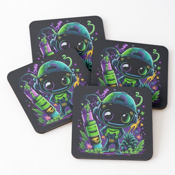 Item preview, Relaxed Alien Embracing Space Tranquility designed and sold by GalaxyGraffiti.